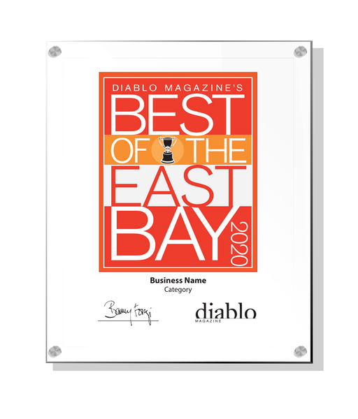 Diablo Magazine "Best of the East Bay" Award - Acrylic Standoff