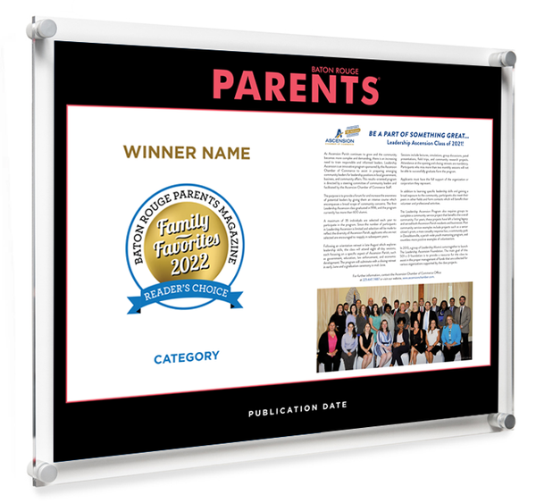 BR Parents Family Favorites Profile 2-page Spread Plaques