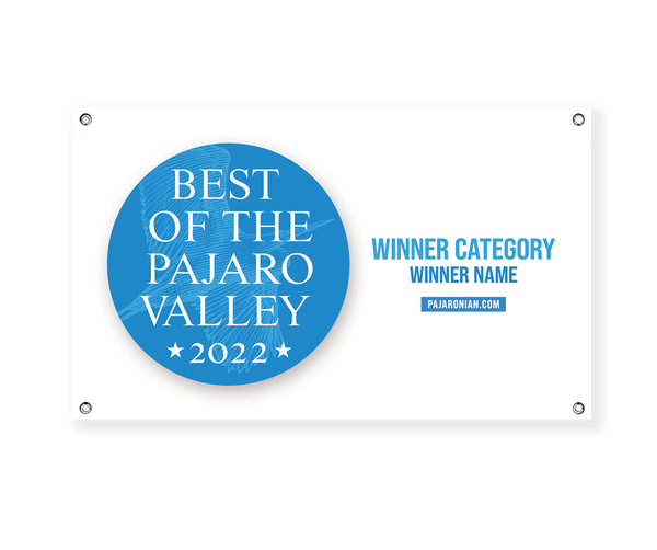 "Best of Pajaro Valley" Award Banner