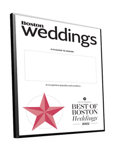 “Best of Boston Weddings” Plaques