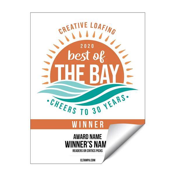 CL Tampa Bay Best of the Bay | Window Decal by NewsKeepsake