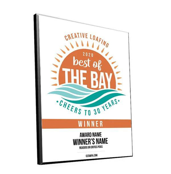 CL Tampa Bay Best of the Bay Plaque | Traditional Modern Mount by NewsKeepsake