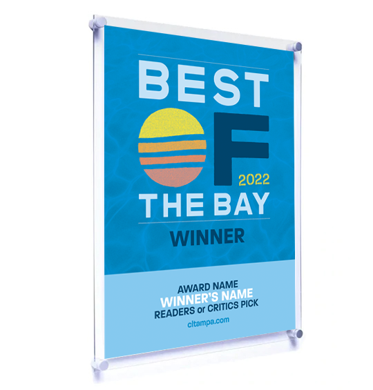 CL Tampa Bay Best of the Bay Plaque | Acrylic Standoff