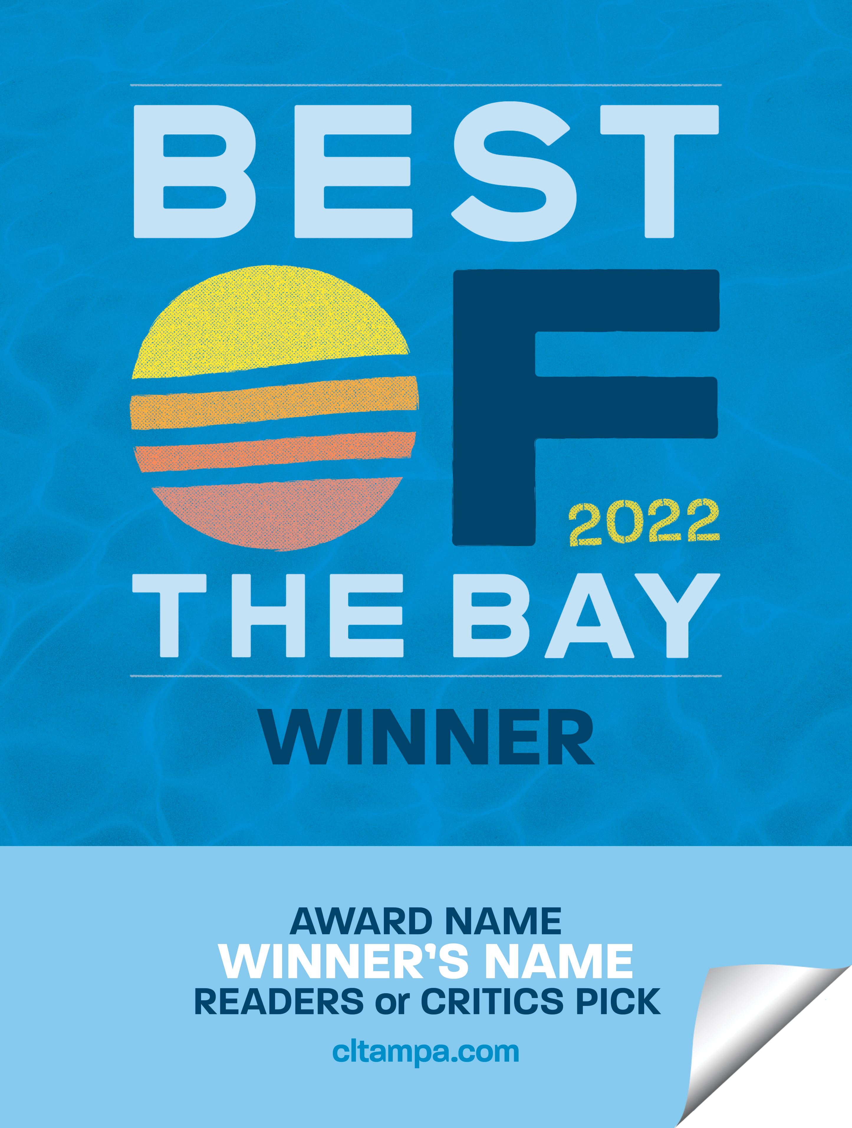 CL Tampa Bay Best of the Bay | Window Decal