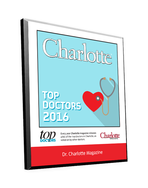 Charlotte Magazine "Top Doctors" Award Plaque by NewsKeepsake