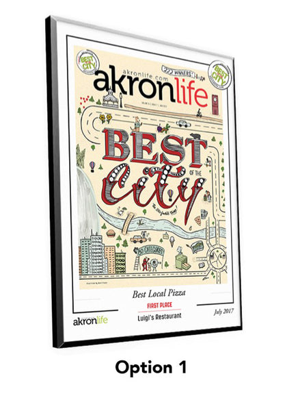 “Best of the City” Cover Award Plaque by NewsKeepsake