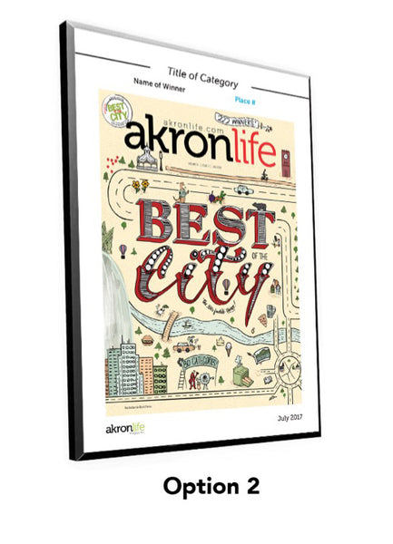 “Best of the City” Cover Award Plaque by NewsKeepsake
