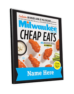Milwaukee Magazine "Cheap Eats" Award Plaque by NewsKeepsake
