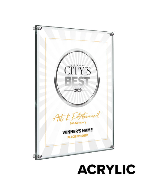 Jefferson City's Best Award Plaque by NewsKeepsake