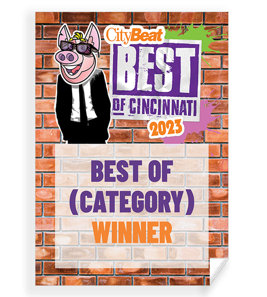 CityBeat "Best of Cincinnati" Award Window Decals