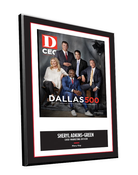 D CEO Dallas 500 Cover Plaque by NewsKeepsake