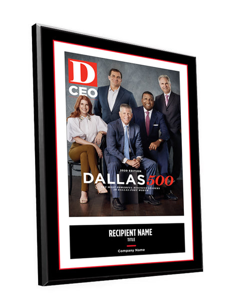D CEO Dallas 500 Cover Plaque by NewsKeepsake
