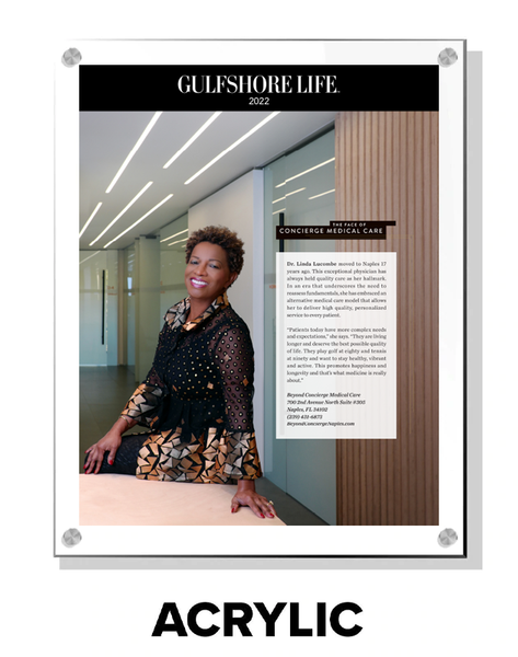 Gulfshore Life Magazine FACES Plaque