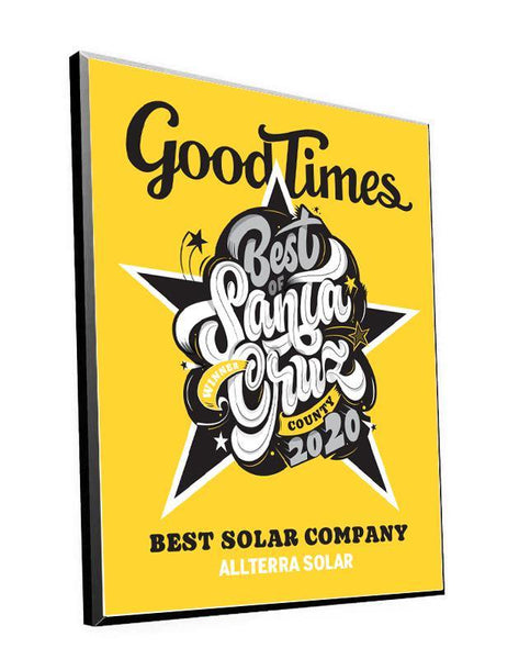 "Good Times: Best of Santa Cruz" Award Plaque by NewsKeepsake