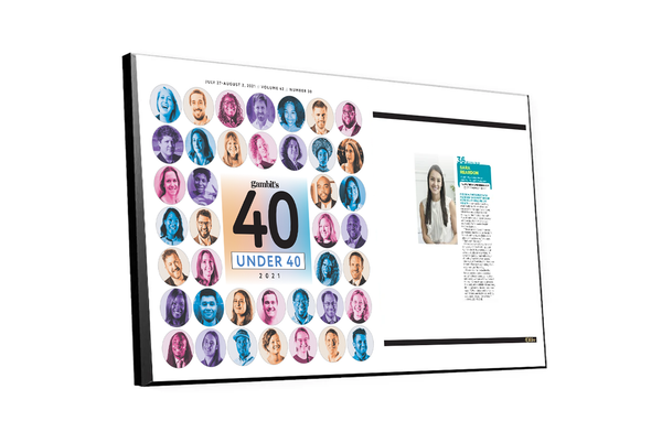 Gambit "40 Under 40" Cover / Article Plaque