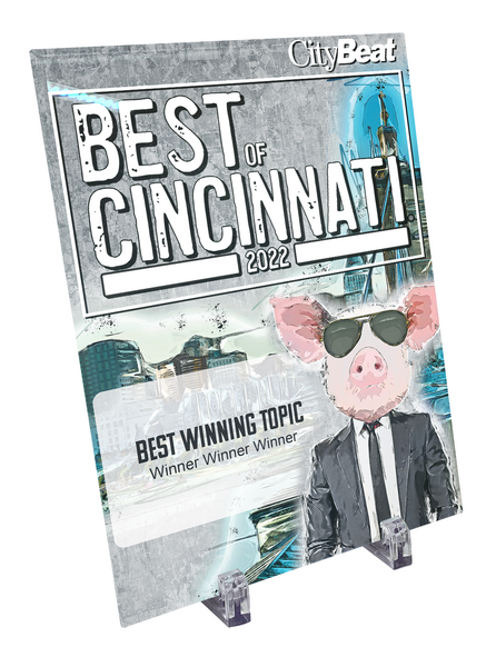 CityBeat "Best of Cincinnati" Award Plaque - Glass