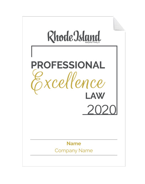 Professional Excellence in Law Award Window Decals by NewsKeepsake