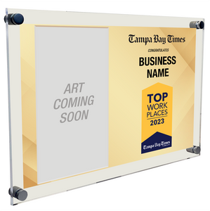 Tampa Bay Times Top Workplaces Award - Acrylic Standoff Plaque