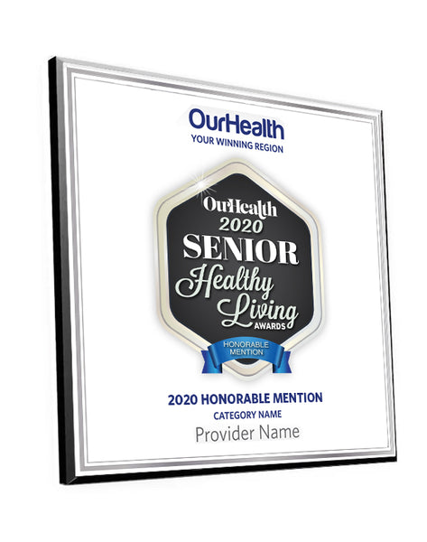 OurHealth Senior Living Award Plaque by NewsKeepsake
