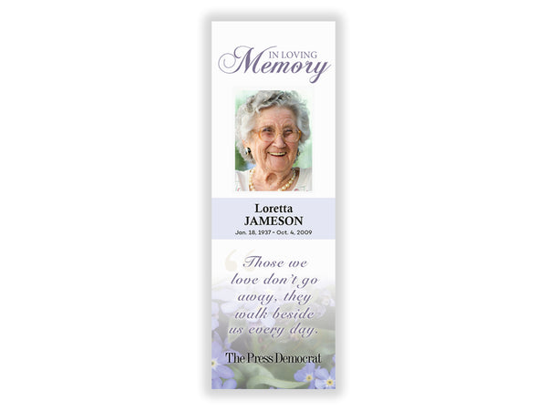 Sonoma Media Life Tributes Bookmark by NewsKeepsake
