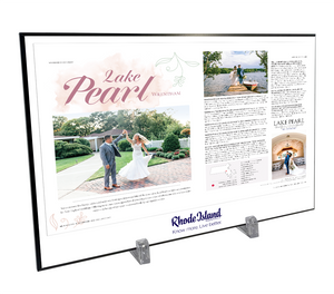 Rhode Island Monthly Engaged Article & Cover Spread Plaques