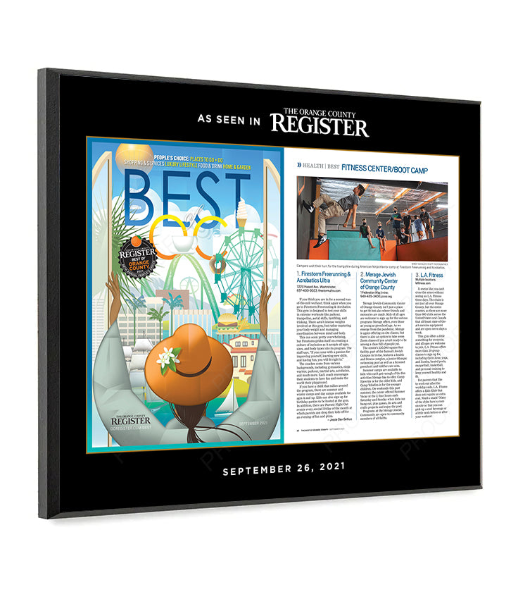 Best Of Orange County Award w Ad - Modern Hardi-plaque