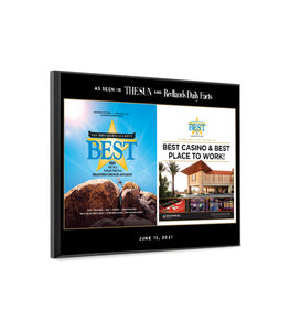 The Sun & Daily Facts Best Of Certificate and Readers Choice - Modern Hardi-plaque