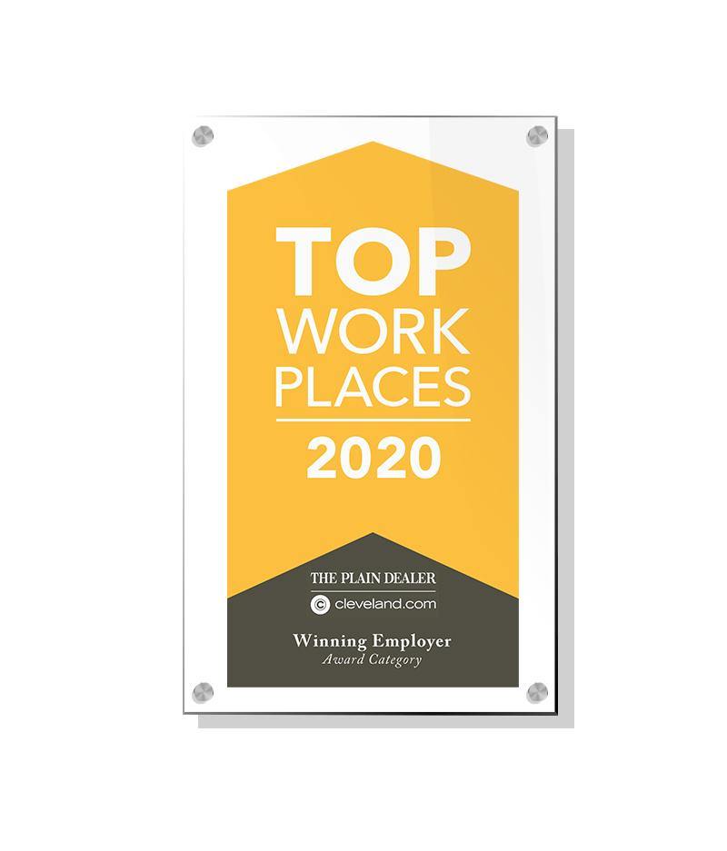 Top Workplace Award Plaque | Acrylic Standoff by NewsKeepsake