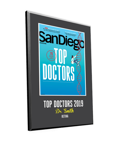 San Diego Magazine "Top Doctors" Award Plaques by NewsKeepsake