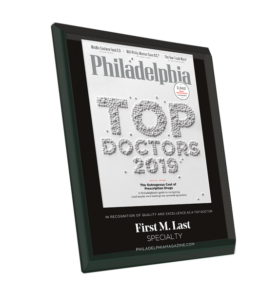 <em>Philadelphia</em> magazine Top Doctors Cover Award - Glass by NewsKeepsake