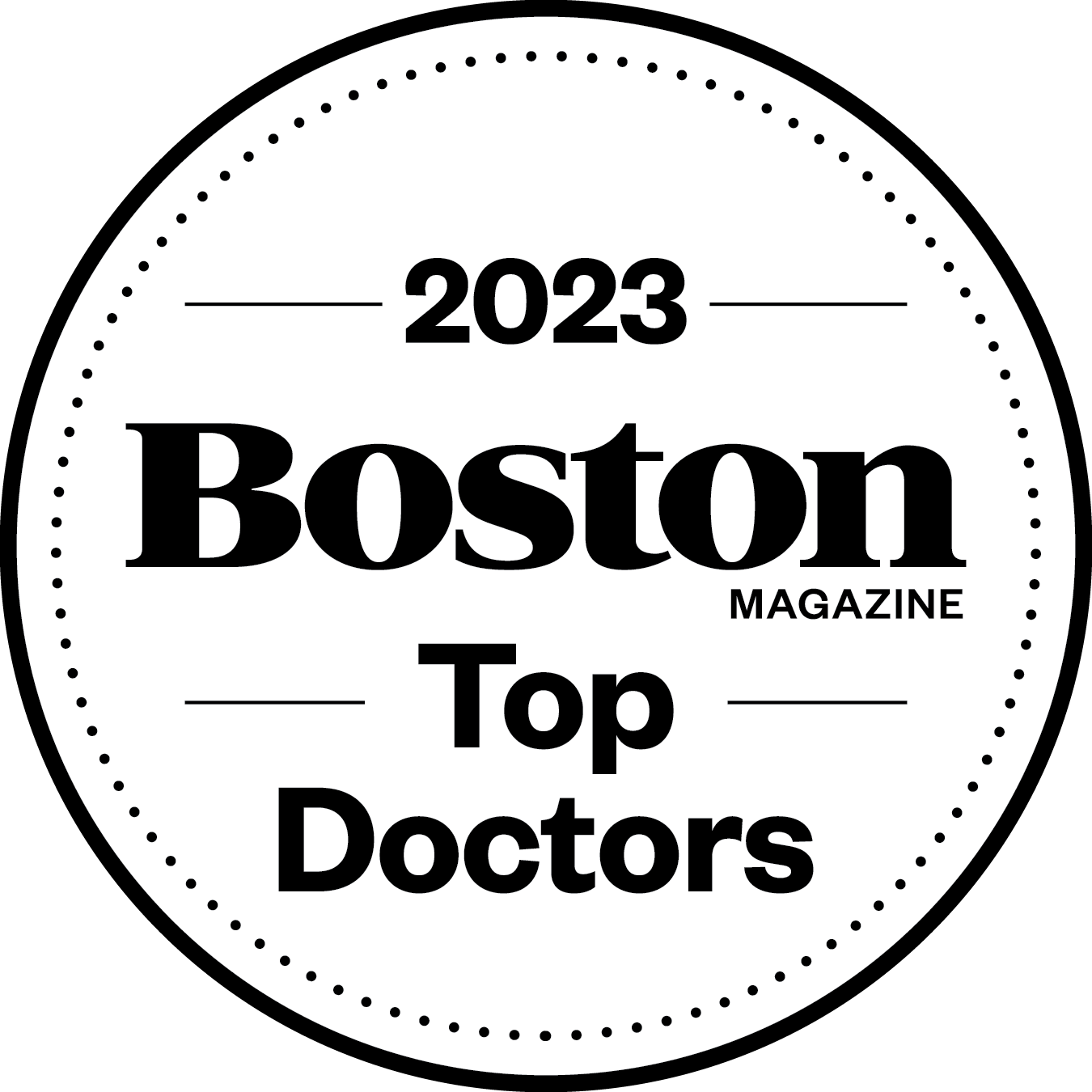 Boston Magazine Top Doctors Window Decals