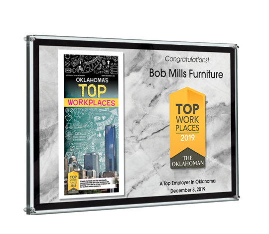 The Oklahoman Top Workplaces Plaque - Acrylic Standoff by NewsKeepsake