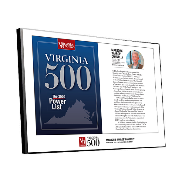 Virginia 500 Cover with Profile Plaque by NewsKeepsake