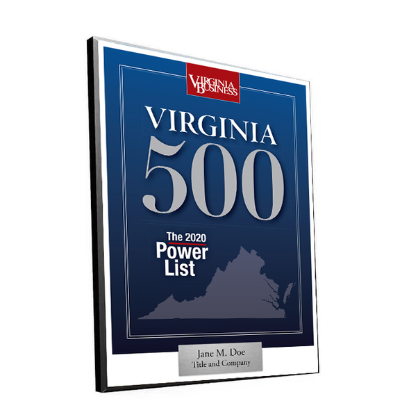 Virginia 500 Cover Award Plaque - Modern Wood Mount by NewsKeepsake