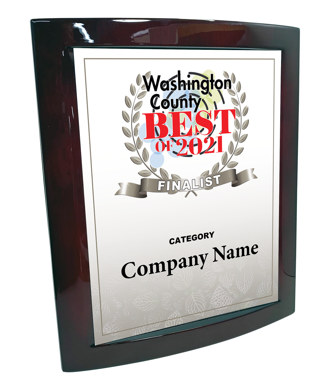 Best of Washington County New York - Eclipse Plaque with Metal Inlay