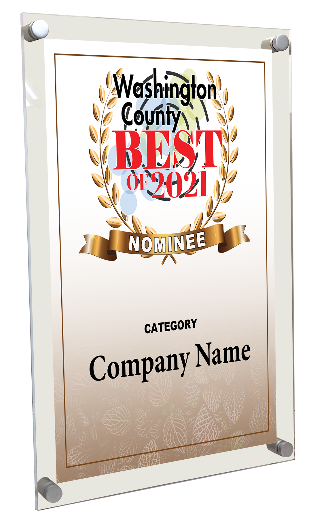 Best of Washington County New York - Acrylic Standoff Plaque