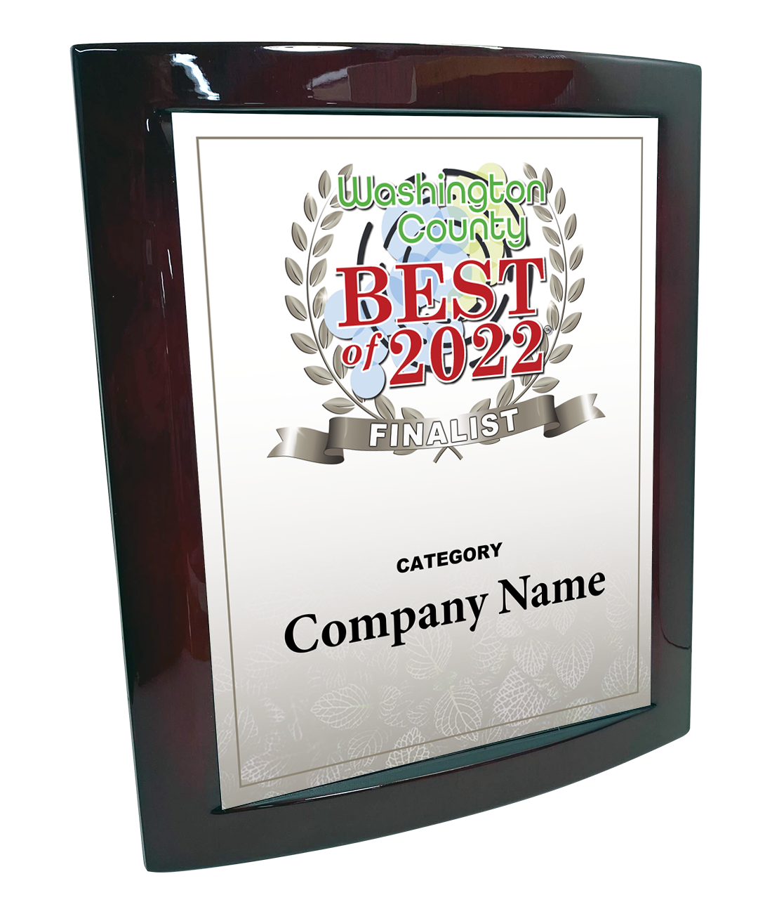 Best of Washington County New York - Eclipse Plaque with Metal Inlay