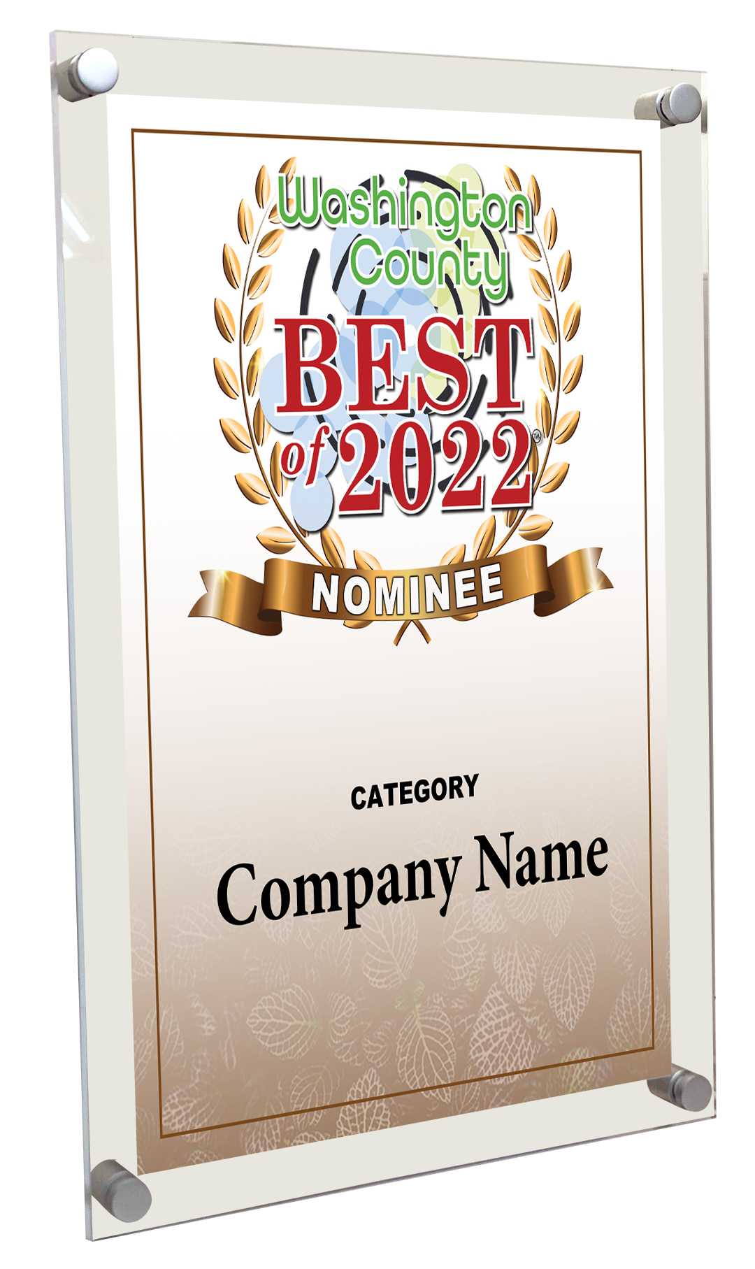 Best of Washington County New York - Acrylic Standoff Plaque