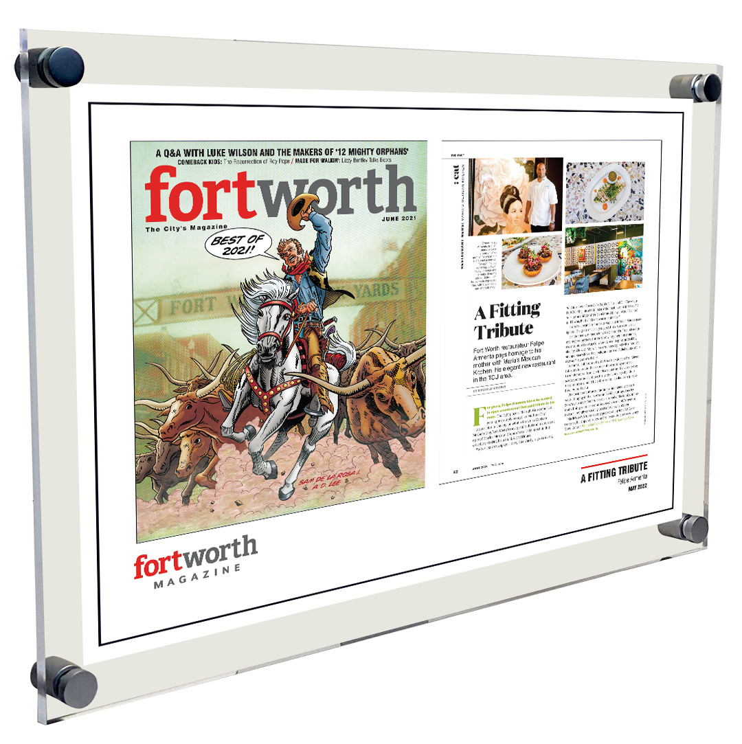 Fort Worth Magazine Acrylic Plaque - Covers & Articles