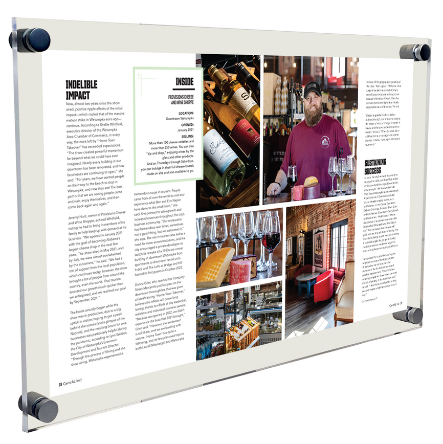 exploreMedia Acrylic Plaque - Covers & Articles