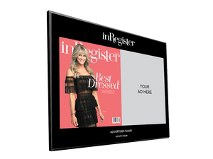 inRegister Magazine Advertiser Countertop Display Plaques by NewsKeepsake