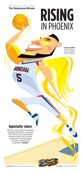 Spokesman-Review Commemorative Sports Page - Modern Acrylic Sports Plaque