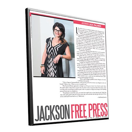 Jackson Free Press Article Plaque by NewsKeepsake