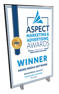 Aging Media Network Aging Media Network Aspect Award - Modern Hardi-plaque