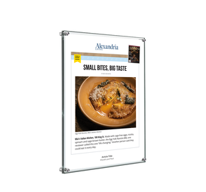 Alexandria Living Magazine Best Apps Plaque - Acrylic Standoff by NewsKeepsake