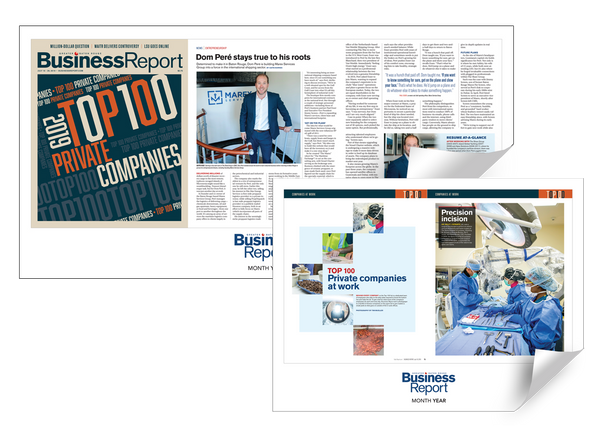 Business Report Article & Cover Spread Reprints by NewsKeepsake