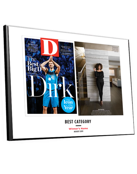 D Magazine "Best Of" Cover Plaque by NewsKeepsake