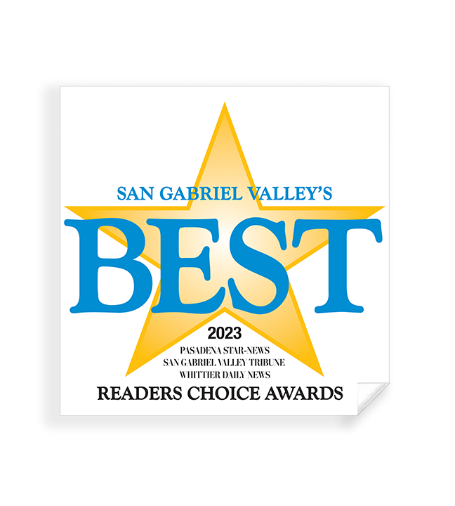 SGVN Best Of Certificate and Readers Choice Awards - Window Cling