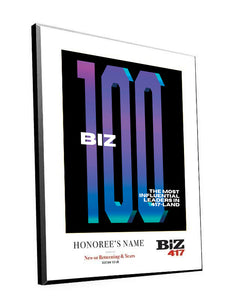 Biz 417 Biz 100 Award Melamine Plaques