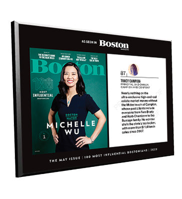 Boston Magazine Article Display Plaques